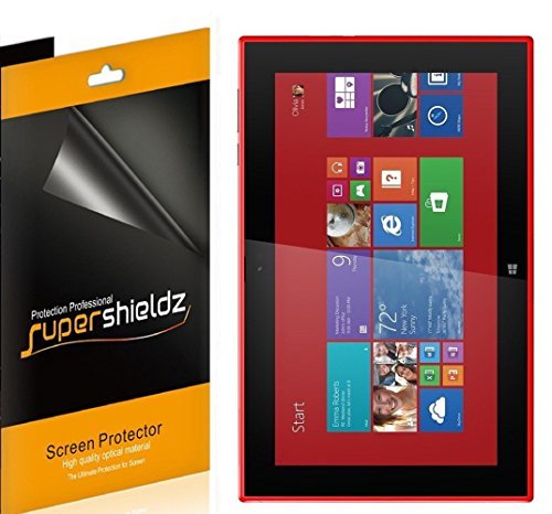 [3-Pack] Supershieldz- Premium Anti-Glare (Matte) Screen Protector For Nokia Lumia 2520 + Lifetime Replacements Warranty [3-PACK] - Retail Packaging