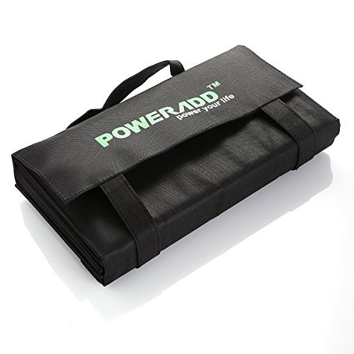 [High Efficiency] Poweradd 60W Solar Charger (5V USB + 18V DC) Portable Foldable Solar Panel Charger for Apple Samsung GPS Gopro Acer Asus Dell HP Toshiba Lenovo Notebooks Laptops and More