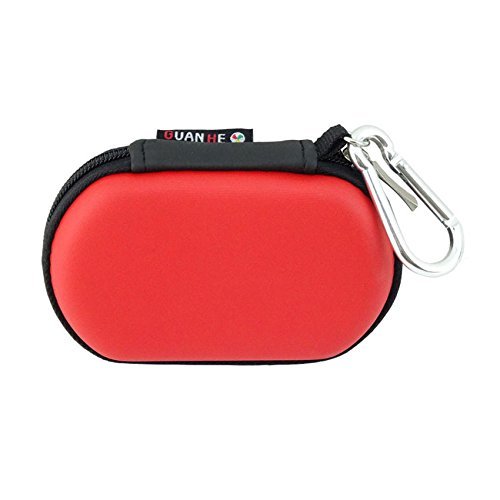 [USB Flash Drive Case] - Lensfo Universial Portable Waterproof Shockproof Electronic Accessories Organizer Holder / USB Flash Drive Case Bag - Red