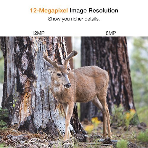 【Upgraded】APEMAN Trail Camera 12MP 1080P 2.4" LCD Game&Hunting Camera with 940nm Upgrading IR LEDs Night Vision up to 65ft/20m IP66 Spray Water Protected Design