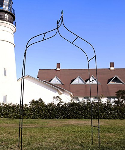 1.Go Gothic Steel Garden Arch, 8'3" High x 4'5" Wide, Garden Arbor for Various Climbing Plant, Outdoor Garden Lawn Backyard