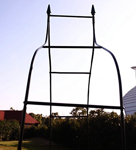 1.Go Gothic Steel Garden Arch, 8'3" High x 4'5" Wide, Garden Arbor for Various Climbing Plant, Outdoor Garden Lawn Backyard