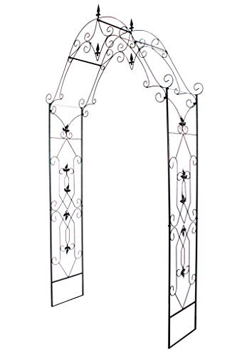 1.Go Steel Garden Arch, 8'1" High x 4'2" Wide, Garden Arbor for Various Climbing Plant, Outdoor Garden Lawn Backyard