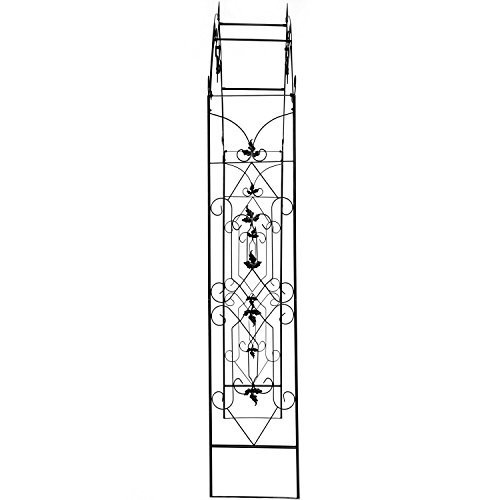 1.Go Steel Garden Arch, 8'1" High x 4'2" Wide, Garden Arbor for Various Climbing Plant, Outdoor Garden Lawn Backyard
