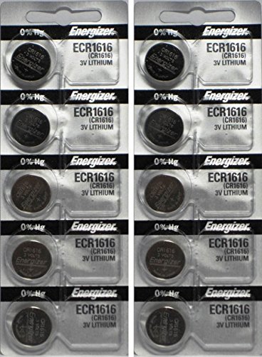 10 Energizer CR1616 Lithium Batteries