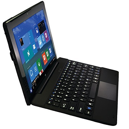 10-Inch Windows 10.1 Quad Core Tablet with Detachable and Reversible IPS Touch Screen and Keyboard, Bluetooth 4.0