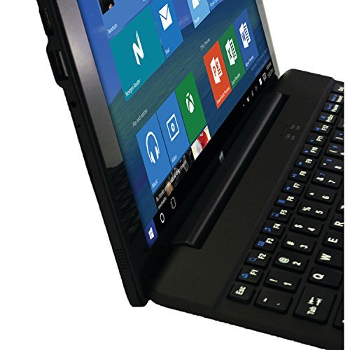 10-Inch Windows 10.1 Quad Core Tablet with Detachable and Reversible IPS Touch Screen and Keyboard, Bluetooth 4.0