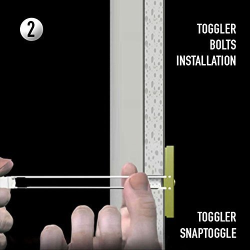 12 Pieces TOGGLER SNAPTOGGLE Drywall Anchor with included bolts for 1/4-20 Fastener size; holds 80 pounds each by TOGGLER