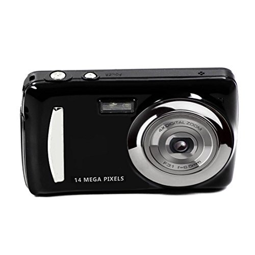 14MP Megapixel Compact Digital Camera and Video with 2.4" Screen with Easy Editing Software CD & eCostConnection Microfiber Cloth