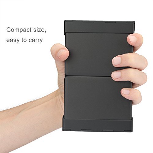 1byone Foldable Bluetooth Keyboard, Portable Bluetooth Keyboard for iOS, Android, Windows, PC, Tablets and Smartphone, Black