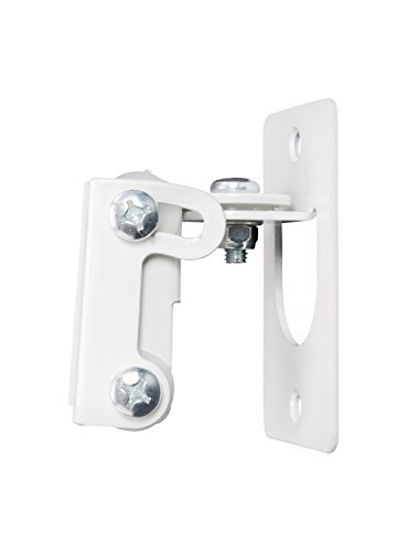 2 x SONOS PLAY 1 Wall Mount, Twin Pack, Adjustable Swivel & Tilt Mechanism, 2 Brackets For Play:1 Speaker with Mounting Accessories, White, Designed In the UK by Soundbass