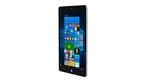 2016 NuVision 8-inch Full HD (1920 x 1200) IPS Touchscreen Tablet PC, Intel Atom Z3735F Quad-Core Processor, 2GB RAM, 32GB SSD eMMC, Webcam, WIFI, Windows 10, Silver