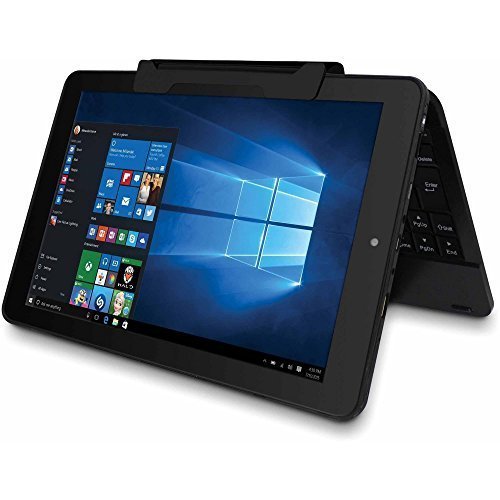 2016 RCA Cambio 10.1" 2-in-1 Tablet PC with Detachable Keyboard and Windows 10 (Black)