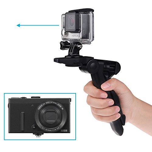 2in1 Pistol Handgrip and Tabletop Tripod - For GoPro Hero 5, 4, Black, Session, Hero 4, Session, Black, Silver, Hero+ LCD, 3+, 3, 2, 1 and other Digital Cameras with a Tripod Connection