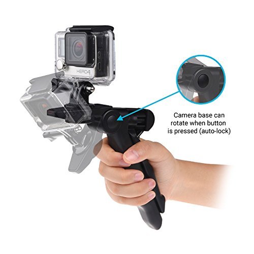 2in1 Pistol Handgrip and Tabletop Tripod - For GoPro Hero 5, 4, Black, Session, Hero 4, Session, Black, Silver, Hero+ LCD, 3+, 3, 2, 1 and other Digital Cameras with a Tripod Connection