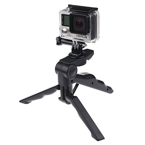 2in1 Pistol Handgrip and Tabletop Tripod - For GoPro Hero 5, 4, Black, Session, Hero 4, Session, Black, Silver, Hero+ LCD, 3+, 3, 2, 1 and other Digital Cameras with a Tripod Connection