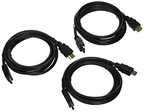3 Pack of HDMI 6 Feet Cables Category 2 (Full 1080P Capable)