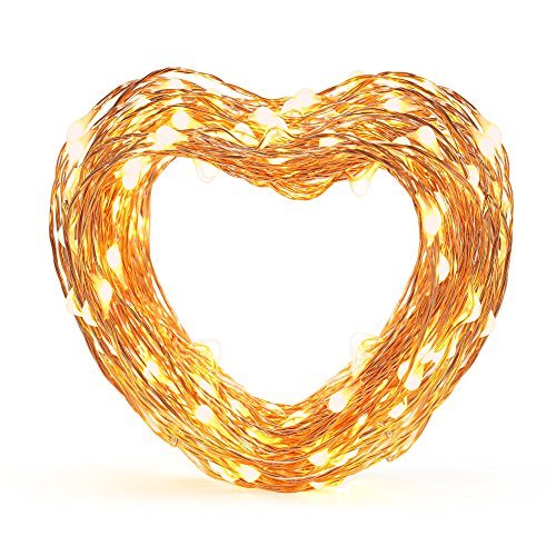 33 ft White LED Decorative Lights, Eufy Starlit String Light, Indoor and Outdoor , IP65 Water-Resistant, Decoration for Bedroom, Patio, Holiday, Wedding, and Party ( Copper Wire )