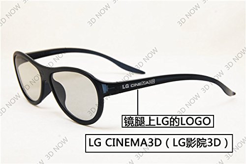 3d Glasses Eyewear Polarized Passive Glasses for Lg Cinema Ag-f310 （Pack of 4）