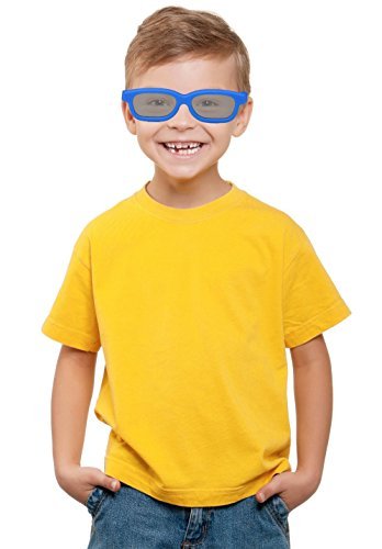 4 pairs - Childrens Passive 3D Glasses for Kids Genuine Ultimate 3D Heaven Sealed RealD Compatible Circular Polarized 3D Glasses for Passive 3D TV's Televisions from Vizio, Toshiba, LG, Philips and JVC and for use in Real-D Theaters