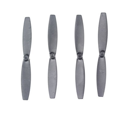 4pcs Propeller Props Blades Rotor for Parrot MiniDrone Rolling Spider, Black Color