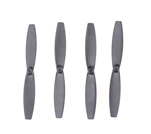 4pcs Propeller Props Blades Rotor for Parrot MiniDrone Rolling Spider, Black Color