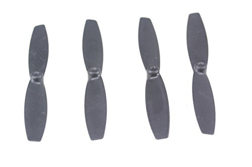 4pcs Propeller Props Blades Rotor for Parrot MiniDrone Rolling Spider, Black Color