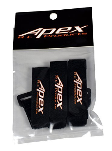 5 PACK 20mm x 200mm HD Rubberized Battery Straps Non-Slip - Apex RC Products #3030