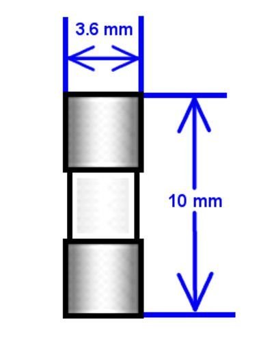 5 Qty. 3.6x10mm 2.5A Fast Blow Fuse FA 2.5 Amp 250v Mini Micro