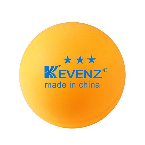 50-Pack KEVENZ 3-Star 40mm Orange Table Tennis Balls,Advanced Ping Pong Ball