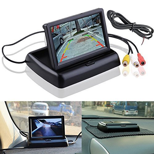 5inch TFT16:9 High definition panel LCD Monitor and waterproof car rear view camera assembly,backup rear view camera and LCD monitor parking system