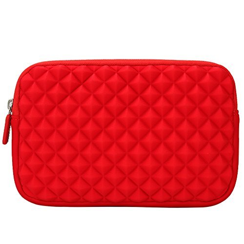 6 -7in GPS Case - Evecase GPS Navigation Neoprene Pouch Sleeve Case for Garmin nüvi, Tomtom, Magellan and more - 6 - 7 inch Red