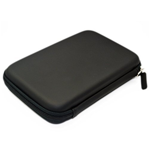 7" Inch Hard Carrying Travel GPS Bag Pouch GPS Case Cover Protective for 6" 7" GPS Navigation Garmin Nuvi 65LMT 2797lmt 2798LMT 2757LM 2789 Dezl 760lmt Tomtom Magellan Roadmate GPS Devices Black