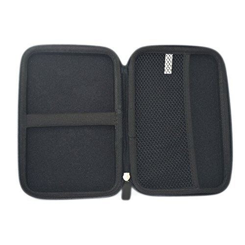 7" Inch Hard Carrying Travel GPS Bag Pouch GPS Case Cover Protective for 6" 7" GPS Navigation Garmin Nuvi 65LMT 2797lmt 2798LMT 2757LM 2789 Dezl 760lmt Tomtom Magellan Roadmate GPS Devices Black