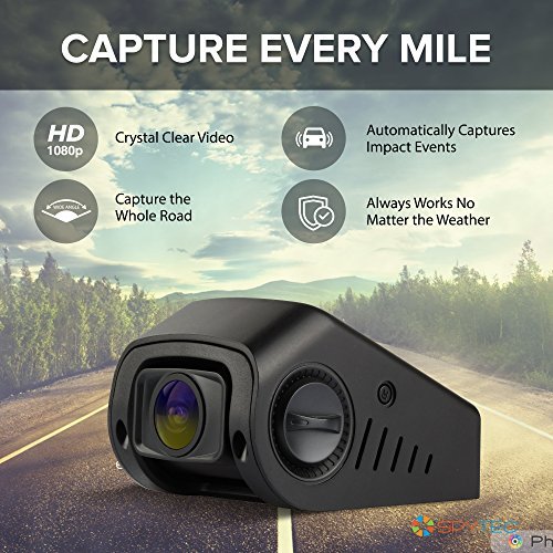 A118-C 1080p HD Car Dash Camera with Capacitor G-Sensor 1.5" HD Screen 170 Degree Wide Angle Lens Records at 60 FPS with Loop Recording