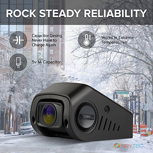 A118-C 1080p HD Car Dash Camera with Capacitor G-Sensor 1.5" HD Screen 170 Degree Wide Angle Lens Records at 60 FPS with Loop Recording