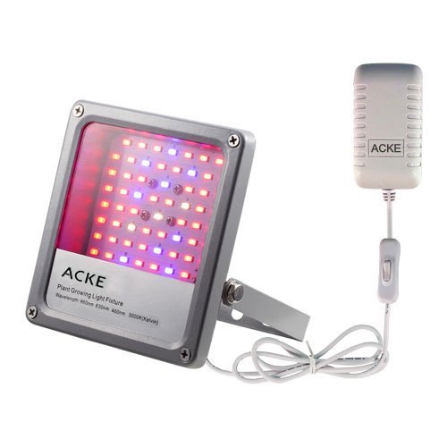 ACKE LED Grow Light Plant Light Full Spectrum for Seedlings Hydroponics Grow Lights of Plants Veg Herbs (SMD with Swithch)