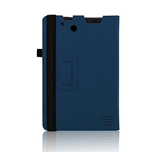 ACdream RCA Cambio W101 Case, Protective Premium PU Leather Cover Case for RCA 10.1" 2in1 Tablet 32GB Quad Core Windows 8.1 / 10.1 Tablet Model W101 (2015 Version), Dark Blue