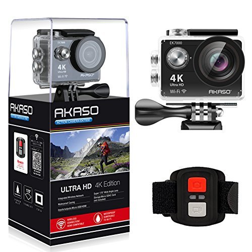 AKASO EK7000 4K WIFI Sports Action Camera Ultra HD Waterproof DV Camcorder 12MP 170 Degree Wide Angle