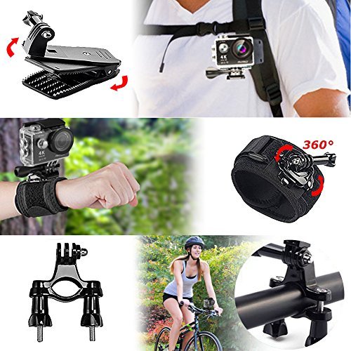 AKASO Outdoor Sports Action Camera Accessories Kit for Gopro Hero Session AKASO EK7000 CAMPARK Go Pro Hero 5 in Swimming Any Other Outdoor Sports