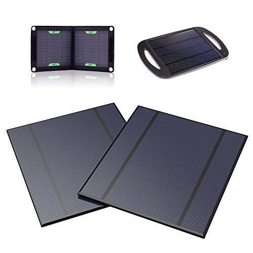 ALLPOWERS 2 Pieces 2.5W 5V/500mAh Solar Panel DIY Battery Charger Kit Mini Encapsulated Solar Cell Epoxy for Battery Power LED 130x150mm (Solar Panel Only)