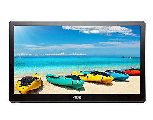 AOC i1659fwux 16-inch IPS Ultra Slim Full HD 1920x 1080, 220cd/m2, USB 3.0 powered portable LED monitor w/case