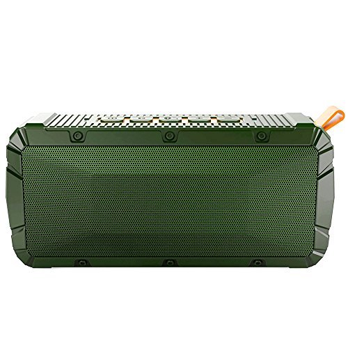 APIE Portable Wireless Outdoor Bluetooth Speaker IPX6 Waterproof Dual 10W Drivers, Enhanced Bass, Built in Mic,water Resistant,Beach, Shower & Home