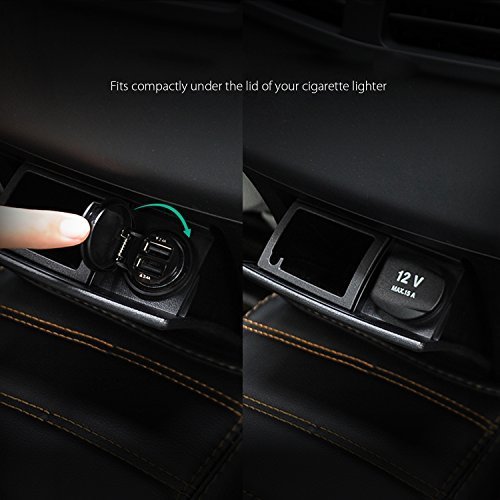 AUKEY Car Charger, ULTRA COMPACT Dual Port 4.8A Output (2-Pack) for iPhone iPad Samsung & Others - Black