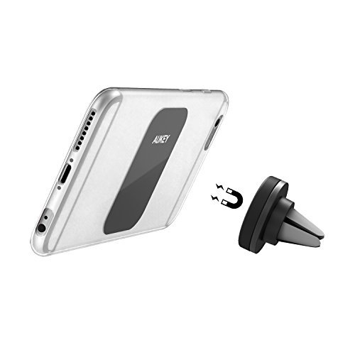 AUKEY Car Phone Mount, Air Vent Magnetic Phone Holder for iPhone 7 / 6, Samsung, LG, Nexus and More (2 Pack)(Gray)
