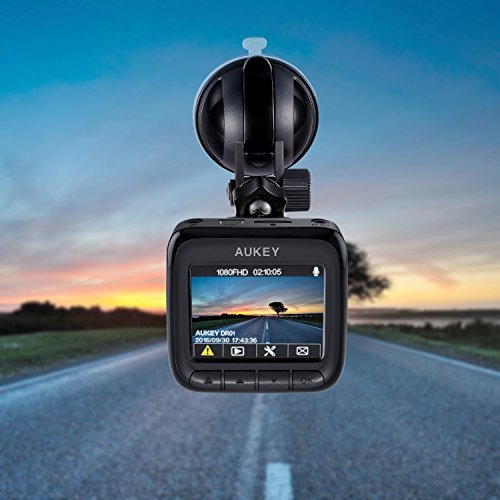 AUKEY Dash Cam, Dashboard Camera Recorder with Full HD 1080P, 170° Wide Angle Lens, 2“ LCD and Night Vision