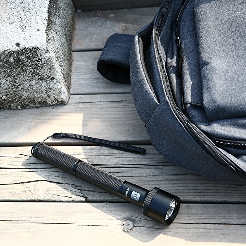 AUKEY Flashlight, 965-Lumen Ultra-Bright Light, Modular LED Flashlight with 2 Light Modes and Brightness Control for Camping, Hiking, or Household Use