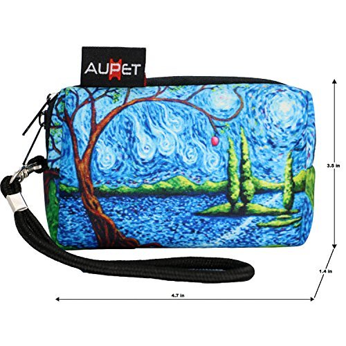 AUPET Blue Tree Design Digital Camera Case Bag Pouch Coin Purse with Strap For Sony Samsung Nikon Canon Kodak