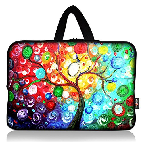 AUPET Colorful Tree Universal 7 ~ 8 inch Tablet Portable Neoprene Zipper Carrying Sleeve Case Bag