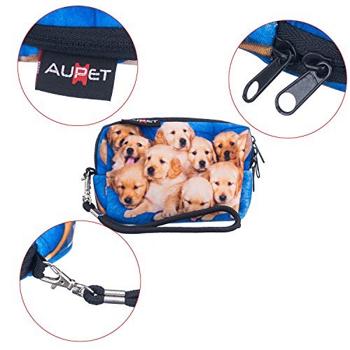 AUPET Cute Dogs Design Digital Camera Case Bag Pouch Coin Purse with Strap For Sony Samsung Nikon Canon Kodak